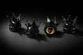 Bouchon de Valve "Crown" x4 / Pour Pneus de Vélo